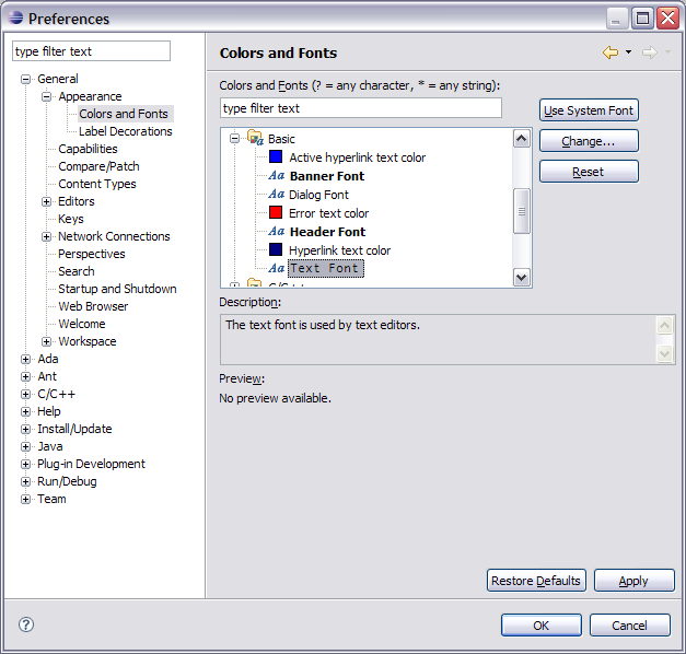 Editors font