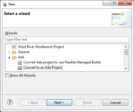 conversion wizard for extending project