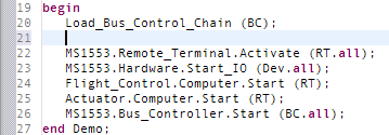 simple mode example after enter