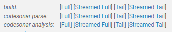 screenshot fragment: show logs expansion
