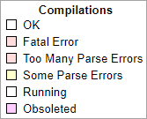 screenshot: color key in parse phase summary