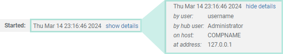 screenshot fragment: show details expansion
