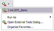 config in external tools menu