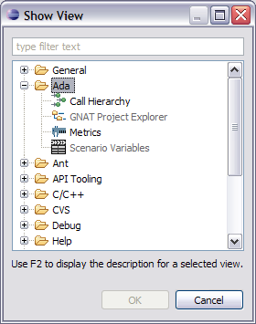 enabling GNATbench views