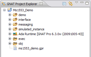 gnat project explorer