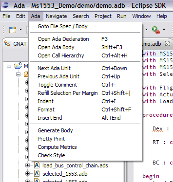 source menu