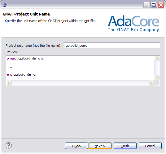 tutorial project unit name dialog