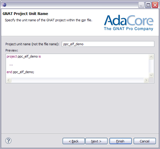 tutorial project unit name dialog
