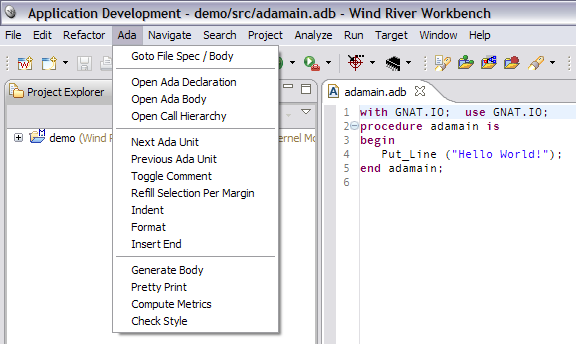 source menu