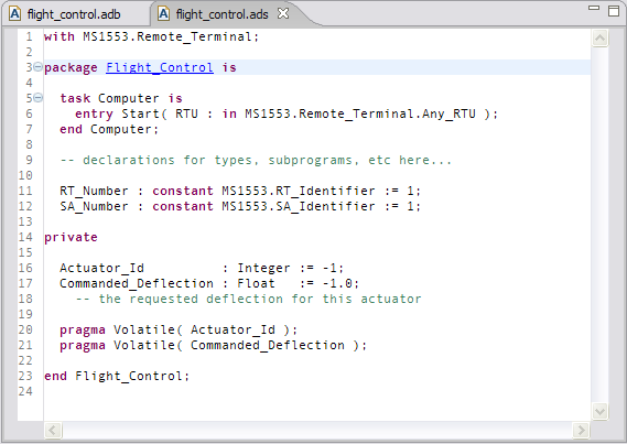 Source code hyperlink package spec