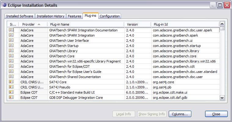 plug-ins list
