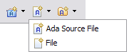 new file wizard pulldown