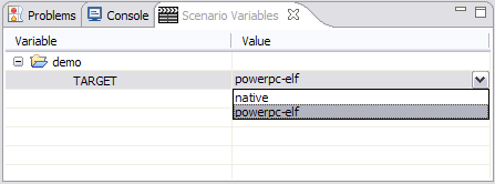 toolchain selection scenario var view