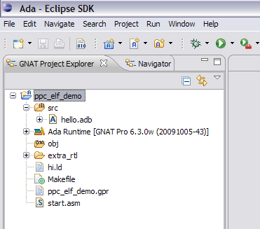 project view after importing