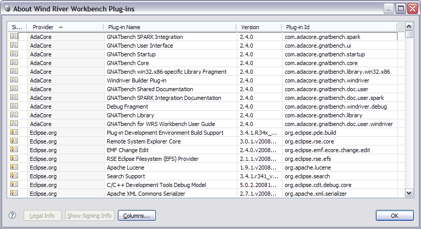 plug-ins list